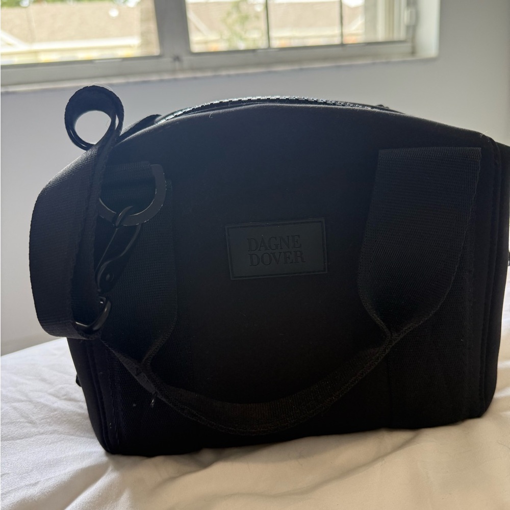 Dagne Dover Black Duffel Bag Sleek Durable Design